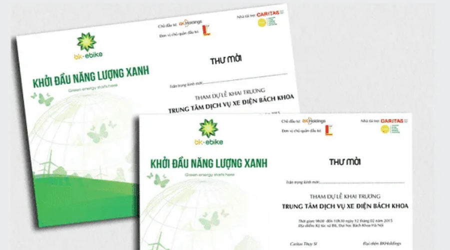 Mẫu thiệp mời khai trương công ty