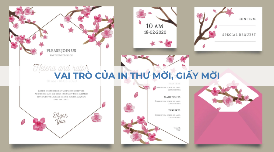 Vai trò của giấy mời, thư mời