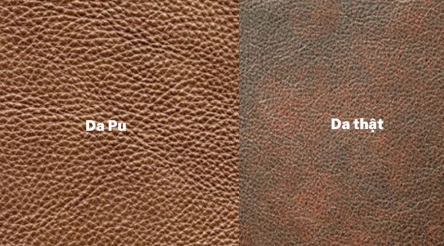 Cách nhận biết da PU Leather và da thật qua bề mặt da