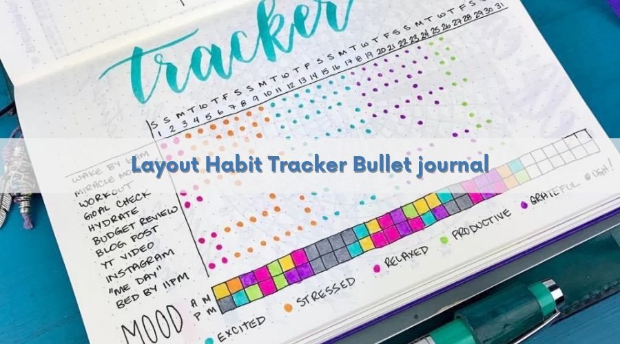 Layout Habit Tracker Bullet journal