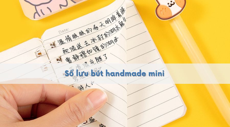 Sổ lưu bút handmade mini